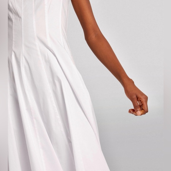 🌺🎉HP🎉🌺 NWT Staud Wells Midi Dress White - Picture 4 of 16